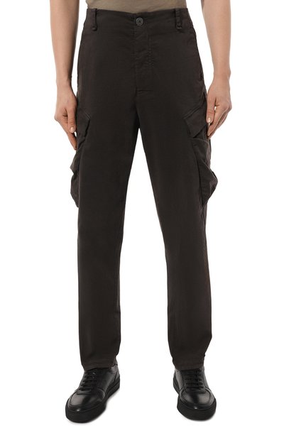 Хлопковые брюки-карго TRANSIT, арт. CFUTRVA103, фото 3