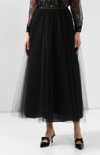 Юбка VALENTINO черного цвета по цене 361000 руб., арт. SB0RA1Y01ED, фото 3 Юбка VALENTINO, арт. SB0RA1Y01ED, фото 3