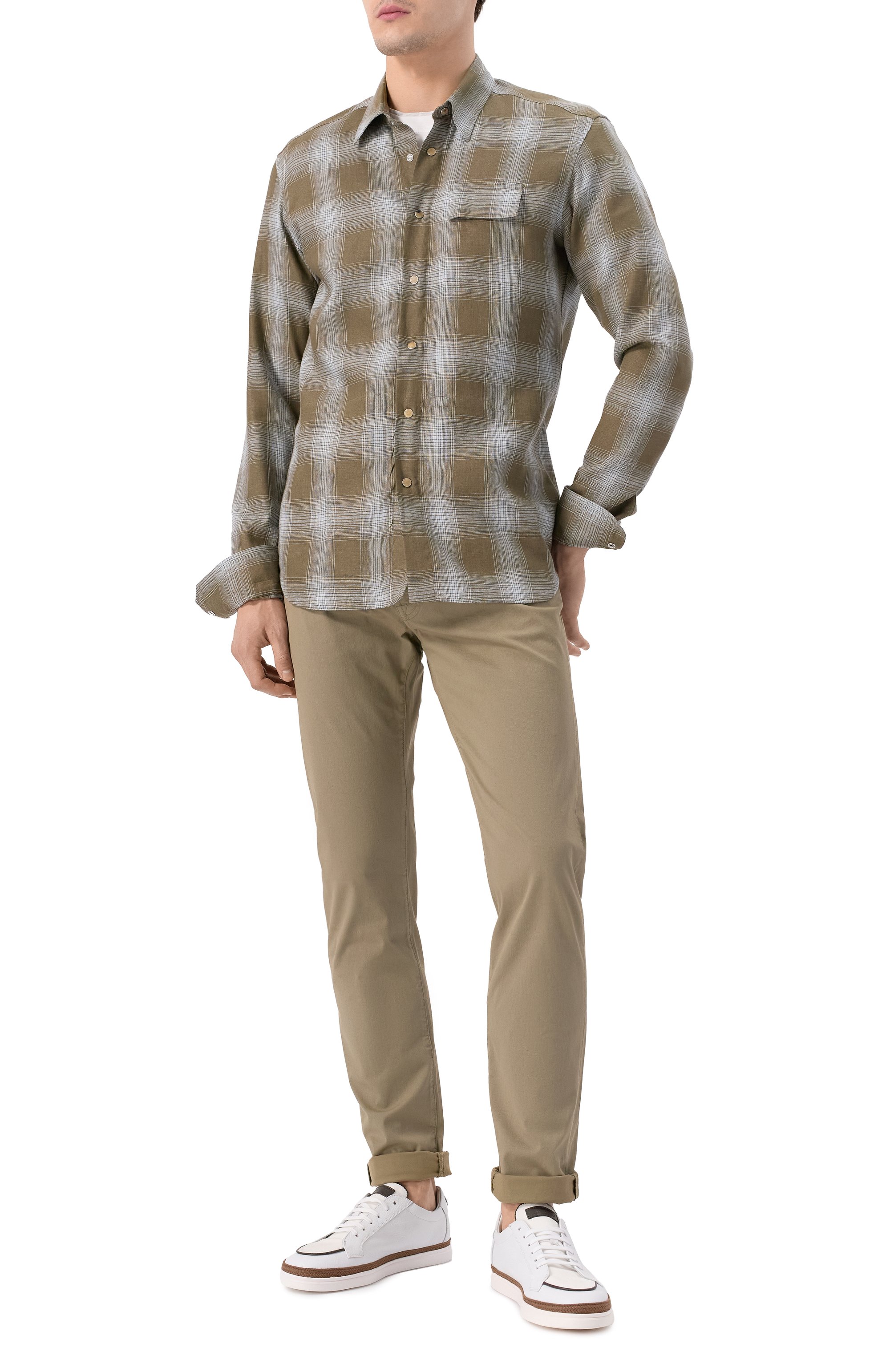 Льняная рубашка KITON, арт. UMCBUBAH0926406, фото 2