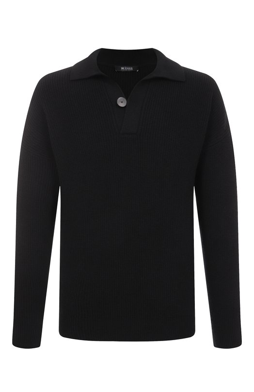 Шерстяной свитер Kiton UMM066106 Чёрный UMM066106
