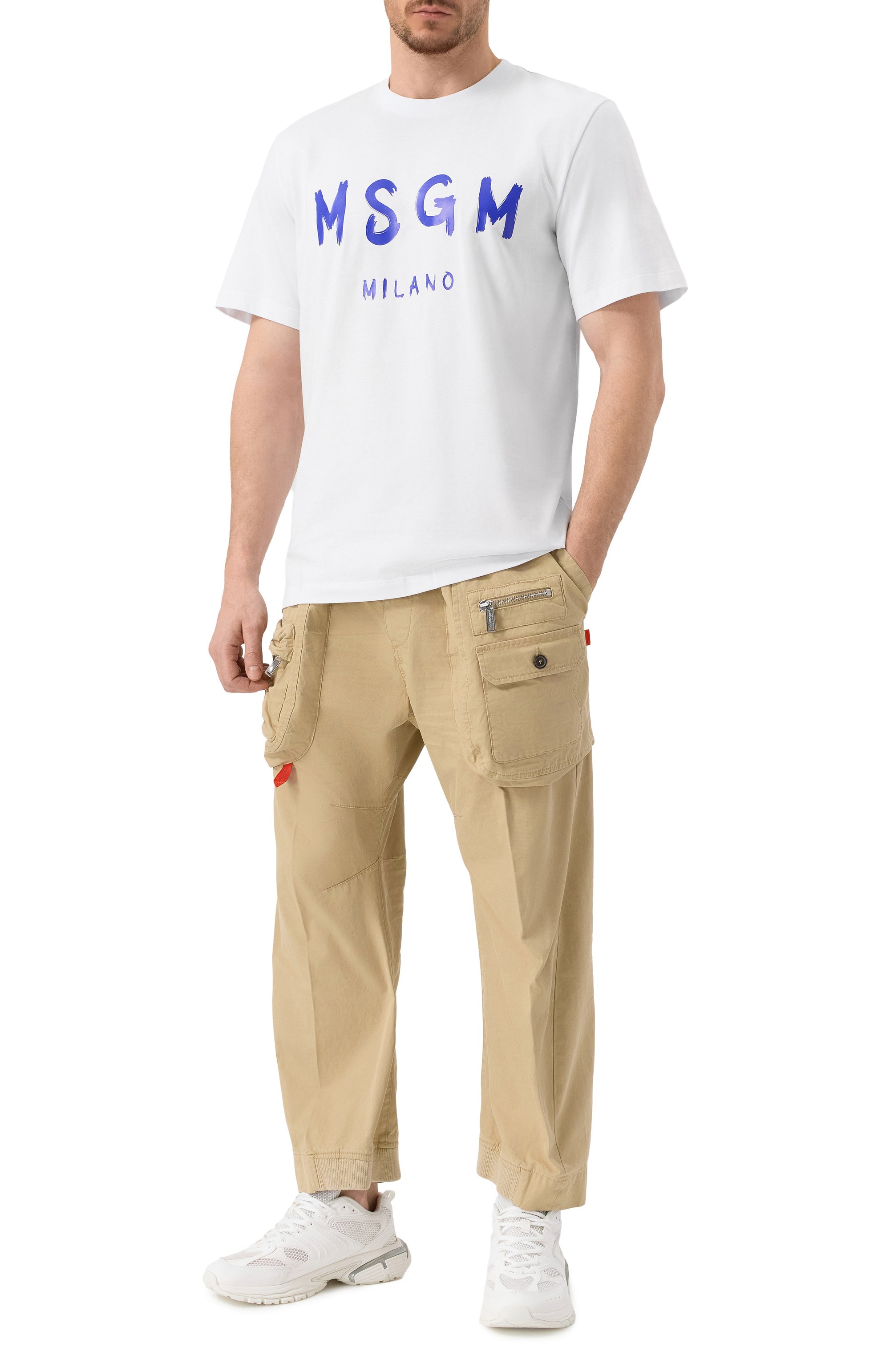 Хлопковая футболка MSGM, арт. 3440MM510/237002, фото 2