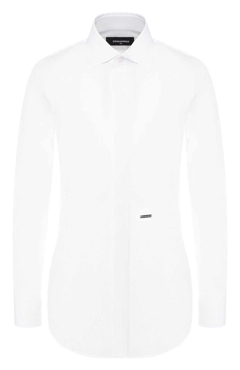 Хлопковая рубашка DSQUARED2 белого цвета по цене 26850 руб., арт. S75DL0636/S36275, фото 1 Хлопковая рубашка DSQUARED2, арт. S75DL0636/S36275, фото 1
