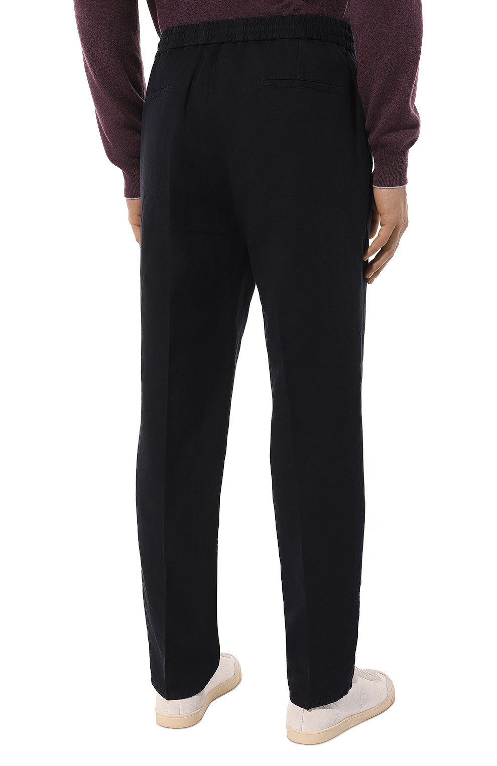 Брюки изо льна и хлопка BRUNELLO CUCINELLI, арт. M291DE1710, фото 4