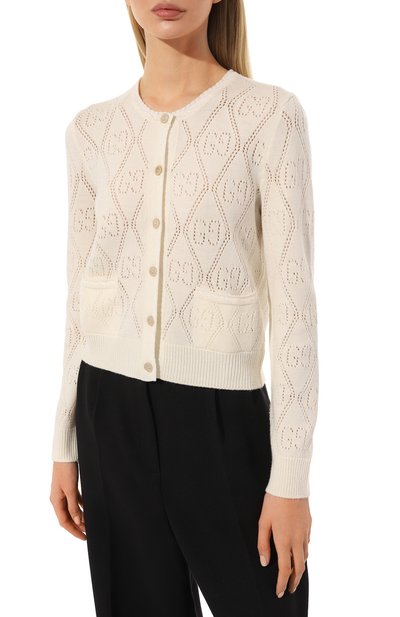 Шерстяной кардиган GUCCI, арт. 642117 XKBL7, фото 3