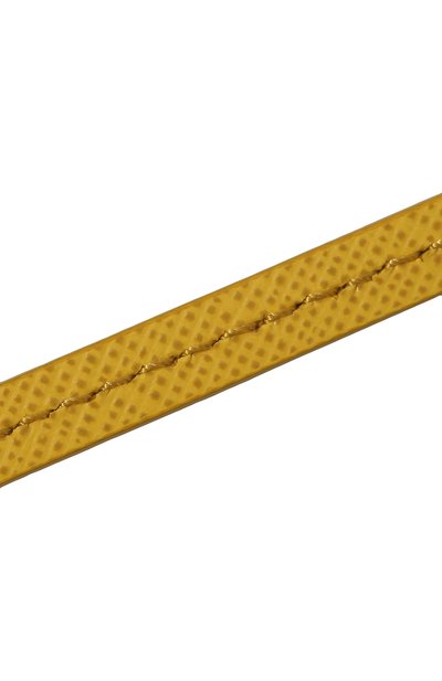 Кожаный галстук боло PRADA желтого цвета по цене 40000 руб., арт. 2IC027-QHH-F0377, фото 4 Кожаный галстук боло PRADA, арт. 2IC027-QHH-F0377, фото 4