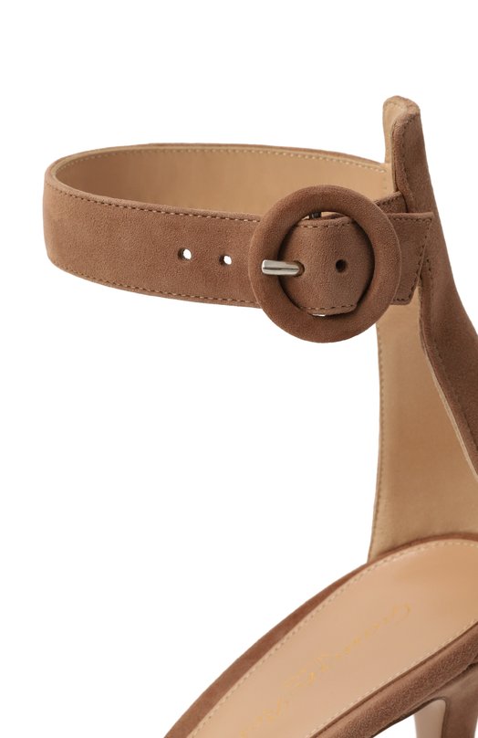 Замшевые босоножки Portofino 85 Gianvito Rossi G60953.85RIC.CAMPRAL Бежевый  G60953.85RIC.CAMPRAL Фото 7