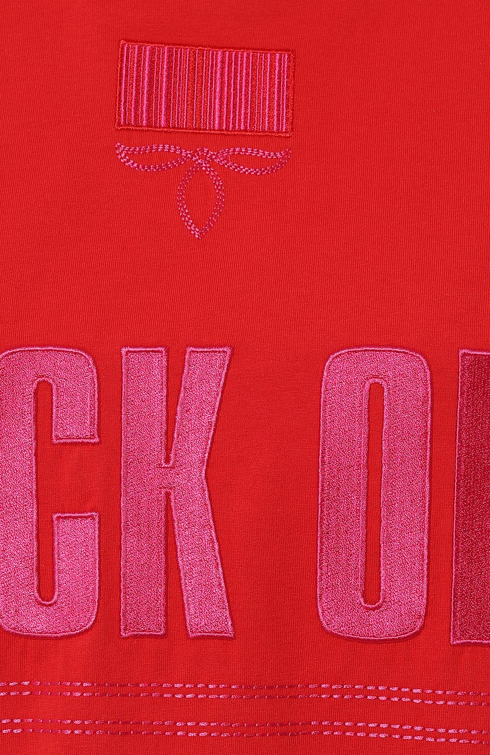 Хлопковая футболка VTMNTS красного цвета по цене 67600 руб., арт. VL16TR360R, фото 5 Хлопковая футболка VTMNTS, арт. VL16TR360R, фото 5