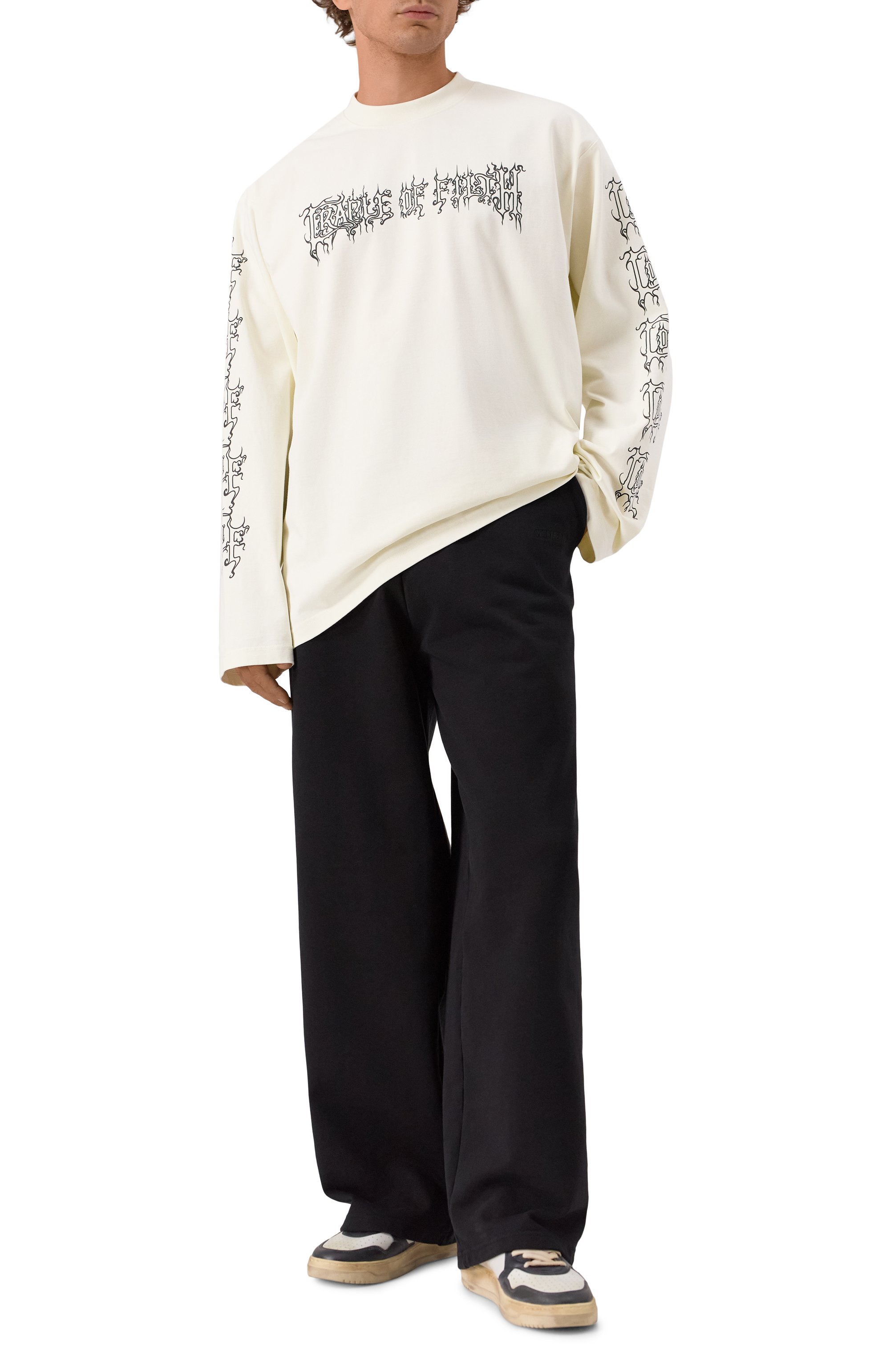 Хлопковый лонгслив VETEMENTS, арт. UCF76LS100I/1100 INTERL0CK, фото 2