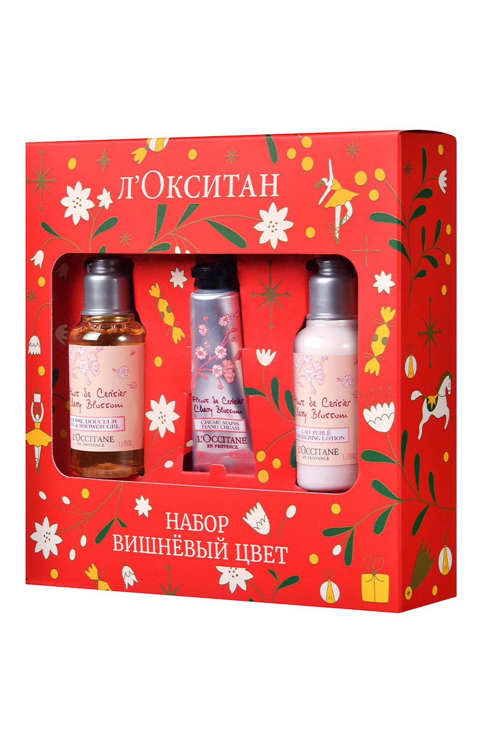 Набор "вишневый цвет" (2x35+10ml) L`OCCITANE бесцветного цвета по цене 1250 руб., арт. 132592, фото 2 Набор "вишневый цвет" (2x35+10ml) L`OCCITANE, арт. 132592, фото 2