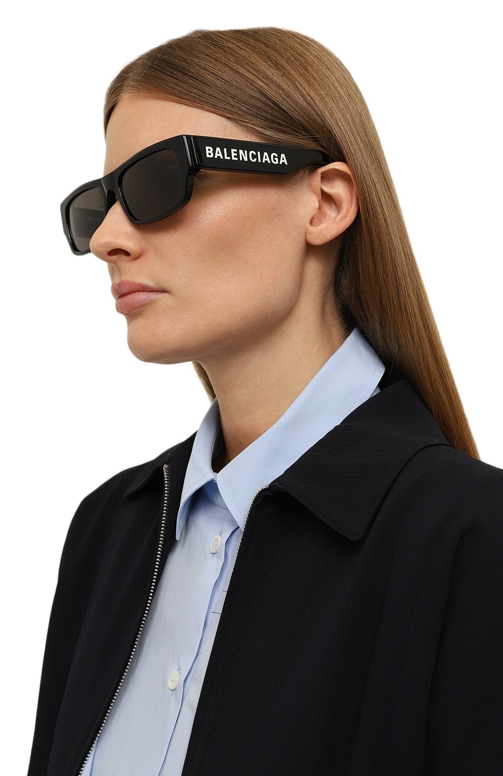 Солнцезащитные очки BALENCIAGA черного цвета по цене 42700 руб., арт. BB0261SA 001, фото 2 Солнцезащитные очки BALENCIAGA, арт. BB0261SA 001, фото 2