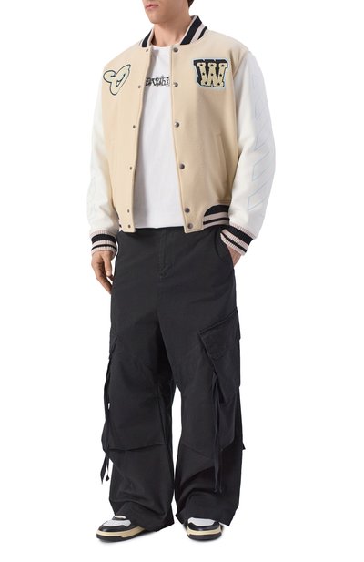 Шерстяной бомбер OFF-WHITE, арт. 0MJA122S26LEA002, фото 2
