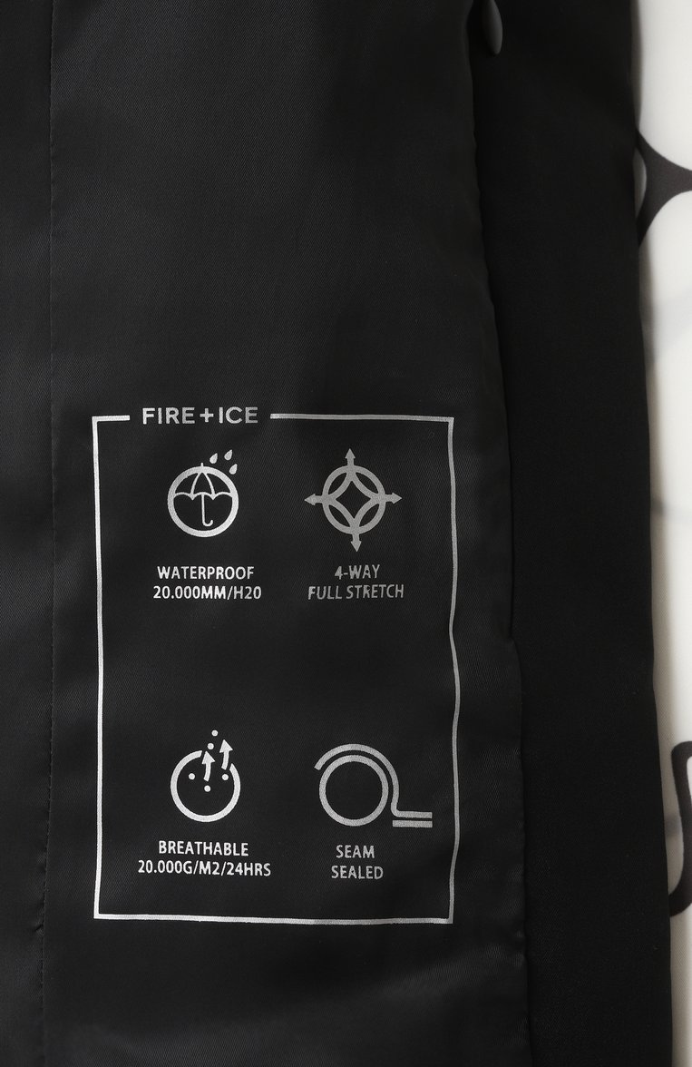 Женский пуховик BOGNER FIRE+ICE черно-белого цвета, арт. 34599219 | Фото 7 (Рукава: Длинные; Длина (верхняя одежда): Короткие; Материал подклада: Синтетический материал; Кросс-КТ: Пуховик, лыжи; Стили: Спорт-шик; Материал внешний: Синтетический материал)