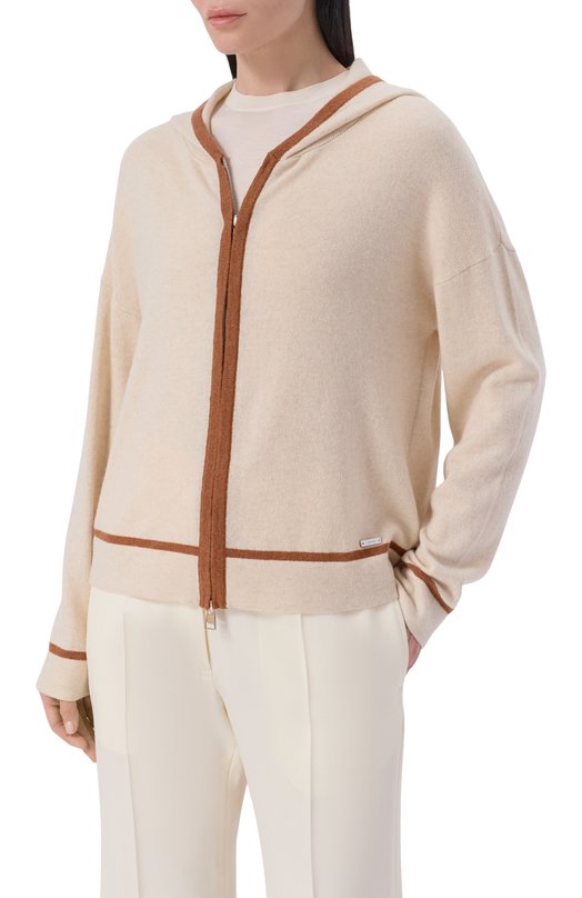 Кашемировый кардиган Kiton D61740 Бежевый  D61740 Фото 3