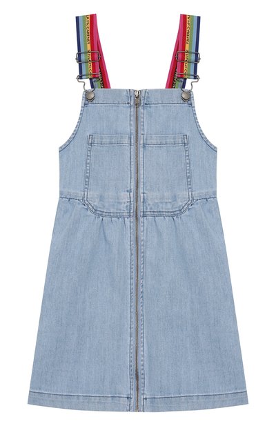 Джинсовый сарафан STELLA MCCARTNEY голубого цвета по цене 5995 руб., арт. 589077/S0K79, фото 1 Джинсовый сарафан STELLA MCCARTNEY, арт. 589077/S0K79, фото 1