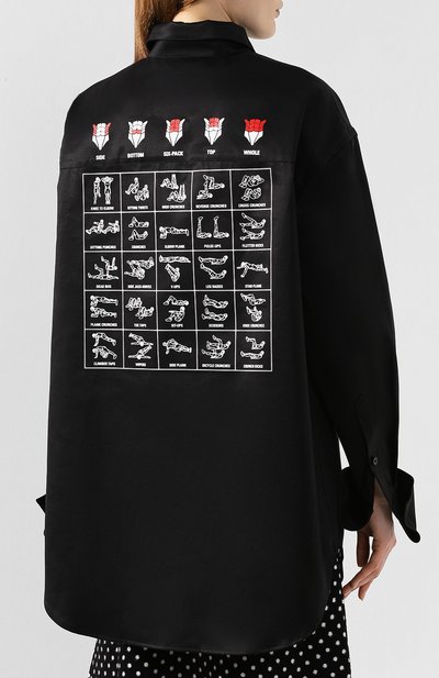 Хлопковая рубашка BALENCIAGA, арт. 572582/TEP11, фото 4