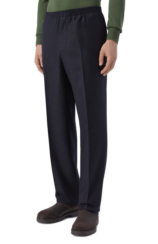 Шерстяные брюки Loro Piana FAQ5304 Синий  FAQ5304 Фото 3