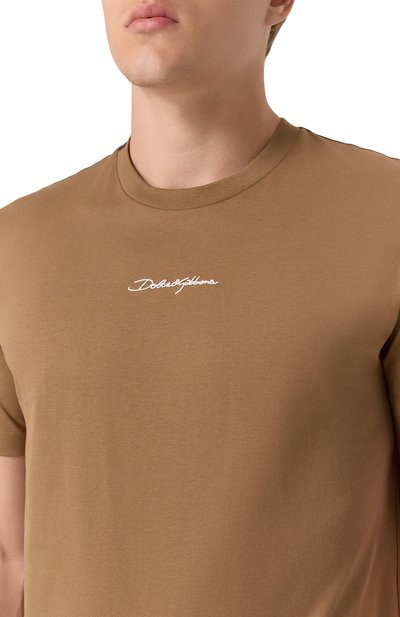 Хлопковая футболка DOLCE & GABBANA, арт. G8RN8Z/G7NUB, фото 5