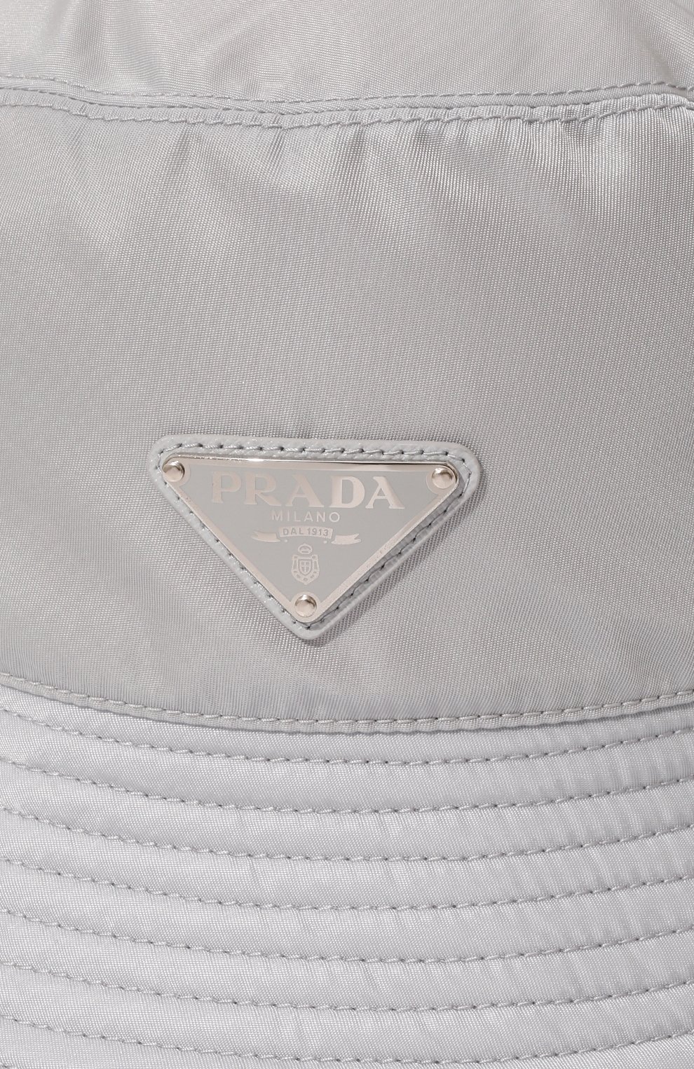 Панама re-nylon PRADA светло-серого цвета по цене 56000 руб., арт. 1HC137-2DMI-F0591, фото 4 Панама re-nylon PRADA, арт. 1HC137-2DMI-F0591, фото 4