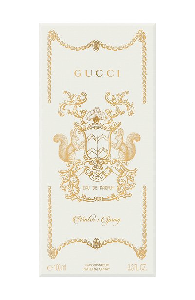 Парфюмированная вода winter's spring (100ml) GUCCI бесцветного цвета по цене 39230 руб., арт. 3614227767782, фото 3 Парфюмированная вода winter's spring (100ml) GUCCI, арт. 3614227767782, фото 3