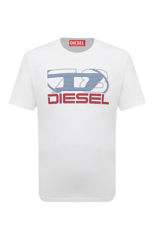 Хлопковая футболка Diesel A12502/0GRAI Белый A12502/0GRAI