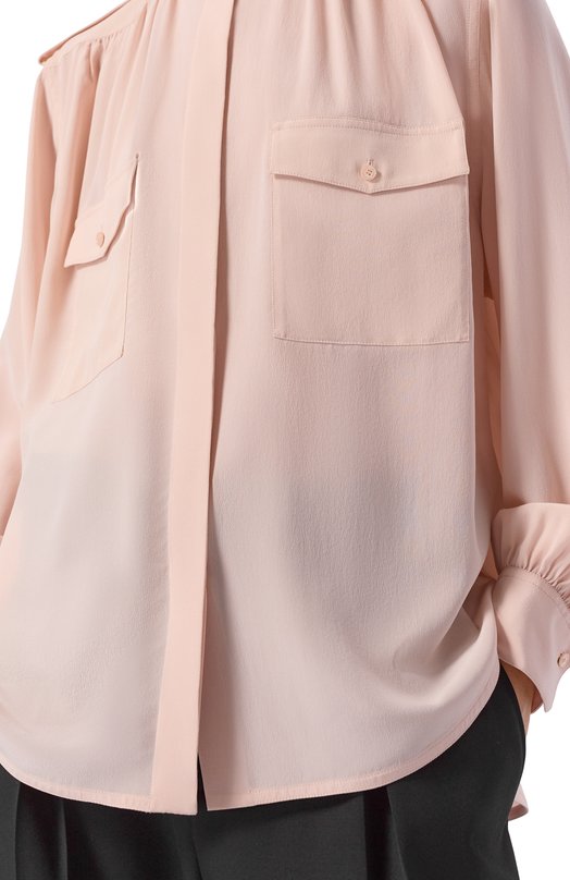 Шелковая блузка Chloé CH26SHT20005 Розовый  CH26SHT20005 Фото 5