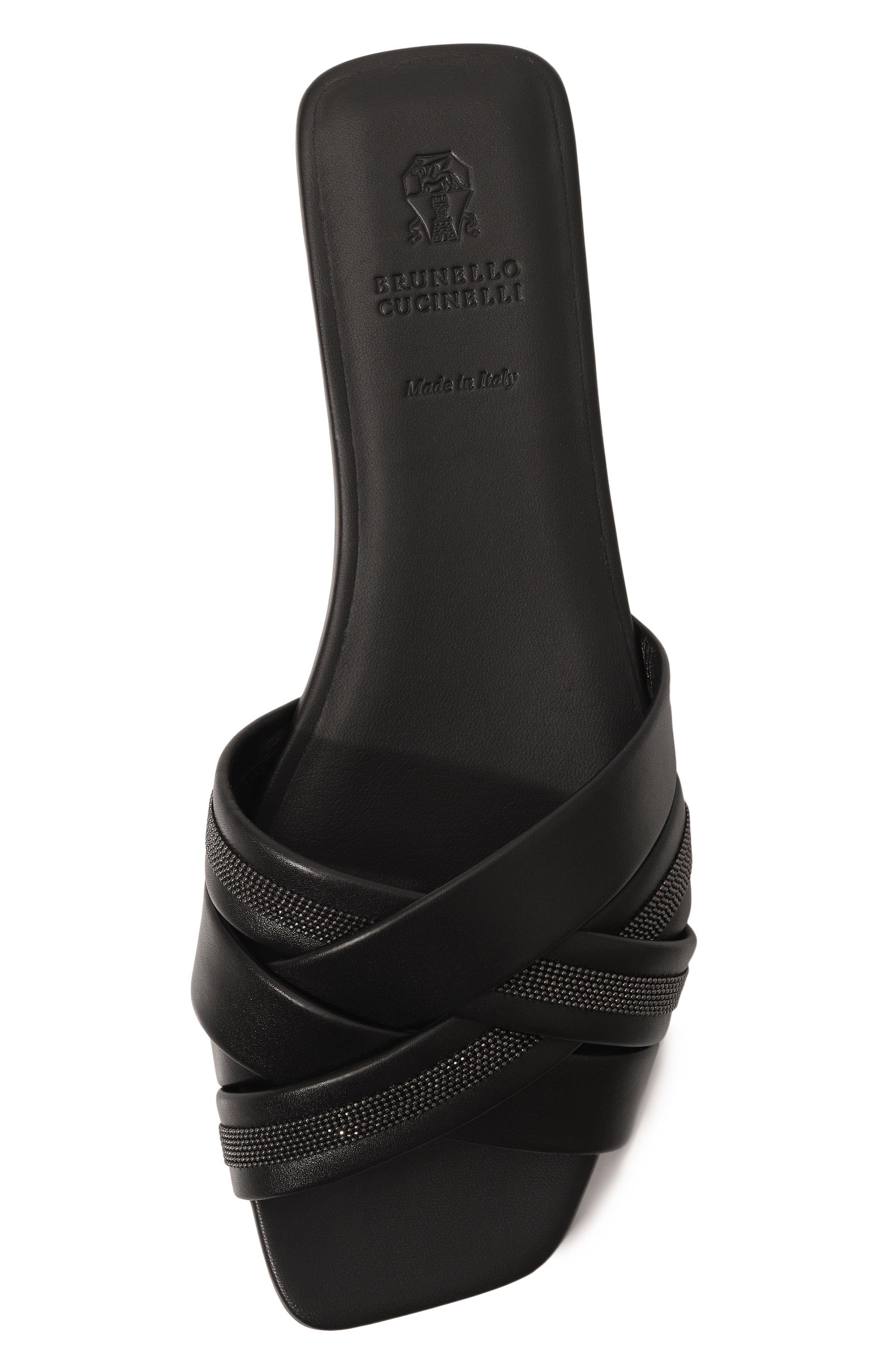 Кожаные шлепанцы BRUNELLO CUCINELLI, арт. MZSKCB1302, фото 6