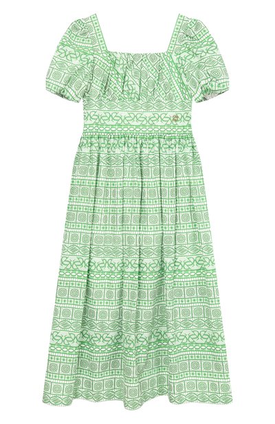 Хлопковое платье ELIE SAAB JUNIOR, арт. EFAB115 MX/TS1103