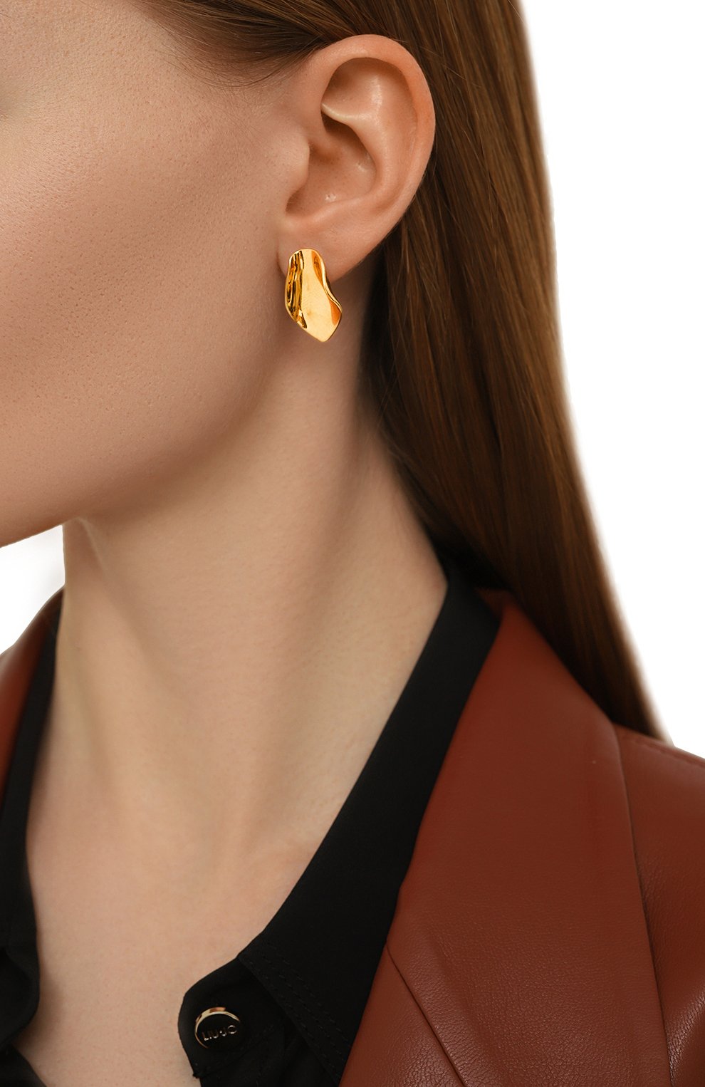 Серьги MS. MARBLE золотого цвета по цене 12000 руб., арт. MM-EWLSXG, фото 2 Серьги MS. MARBLE, арт. MM-EWLSXG, фото 2