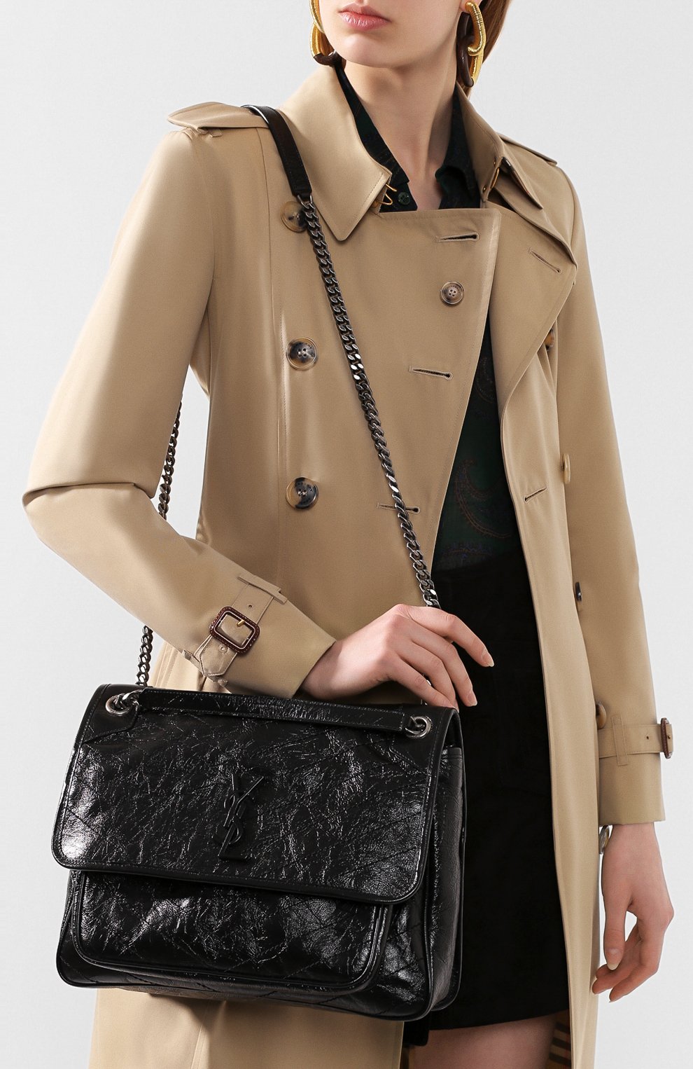 Сумка niki large SAINT LAURENT, арт. 498883/0EN04, фото 5