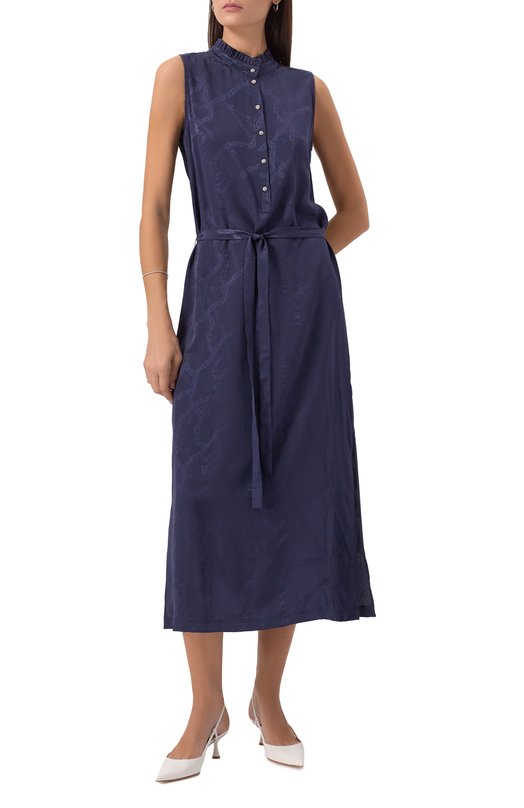 Шелковое платье Zadig and Voltaire WWDR02525 Синий  WWDR02525 Фото 2