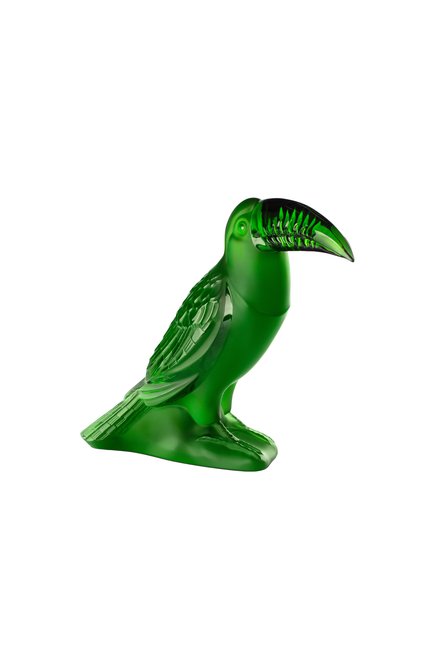 Скульптура toucan LALIQUE зеленого цвета, арт. 10759000 | Фото 1 (Региональные ограничения белый список (Axapta Mercury): Не проставлено; Нос: Не проставлено)