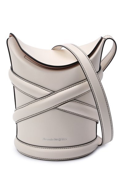 Сумка curve small ALEXANDER MCQUEEN белого цвета по цене 180000 руб., арт. 656467/1YB45, фото 5 Сумка curve small ALEXANDER MCQUEEN, арт. 656467/1YB45, фото 5