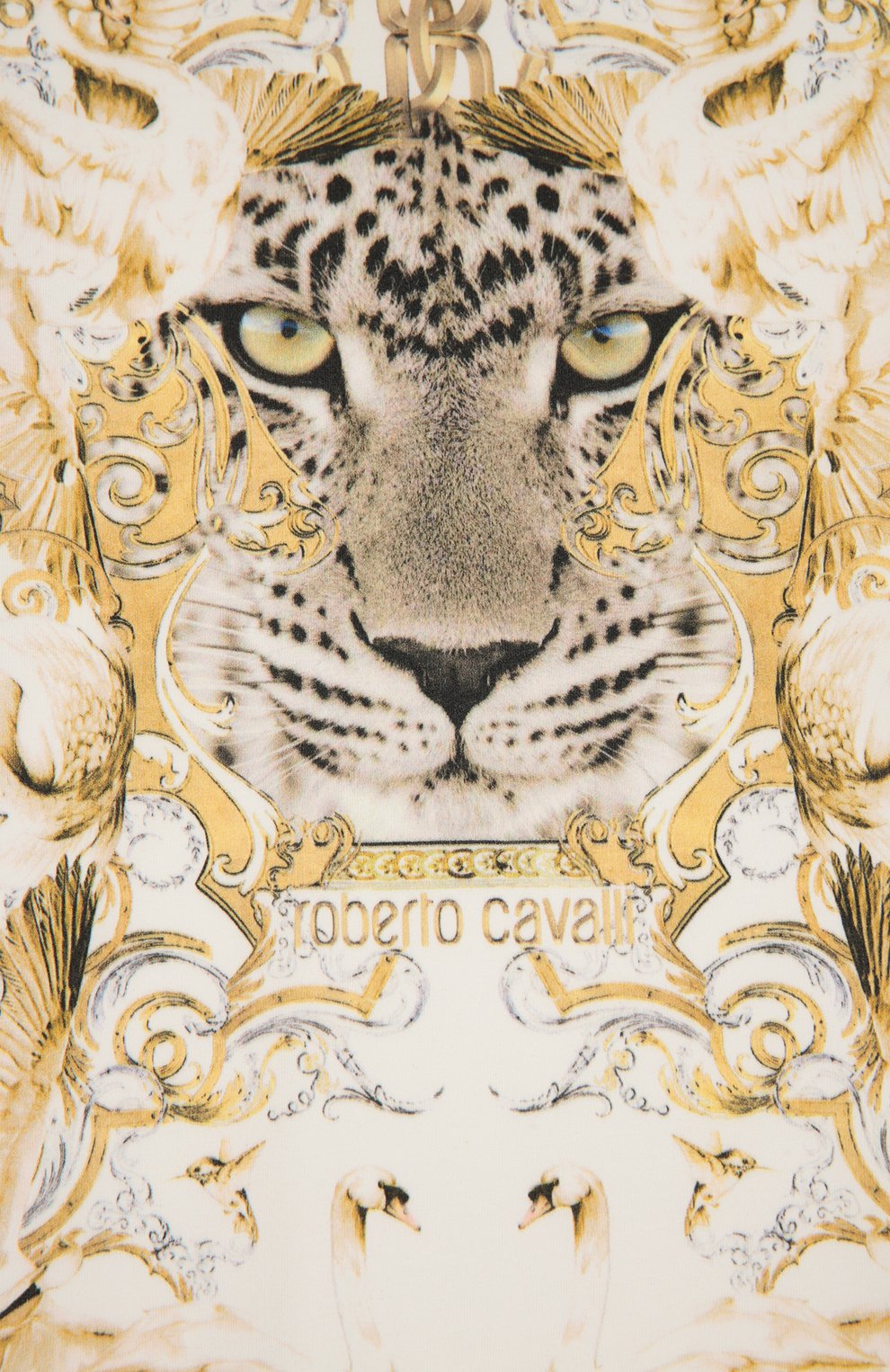 Лонгслив из эластичного хлопка с принтом ROBERTO CAVALLI, арт. 7F8020/FA170/2-6, фото 3