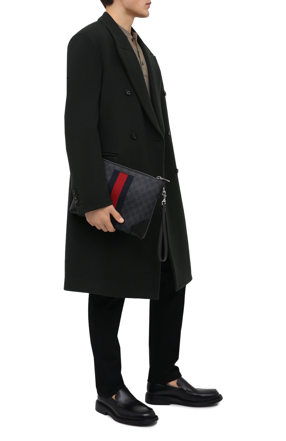 Кожаный клатч gg supreme GUCCI, арт. 523603/9F2YN, фото 3