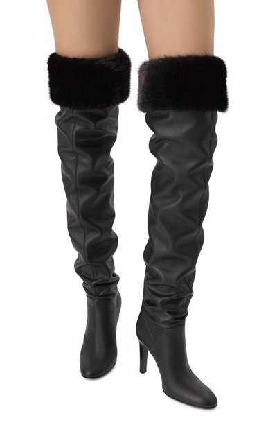 Кожаные ботфорты GIUSEPPE ZANOTTI DESIGN, арт. I680009, фото 2