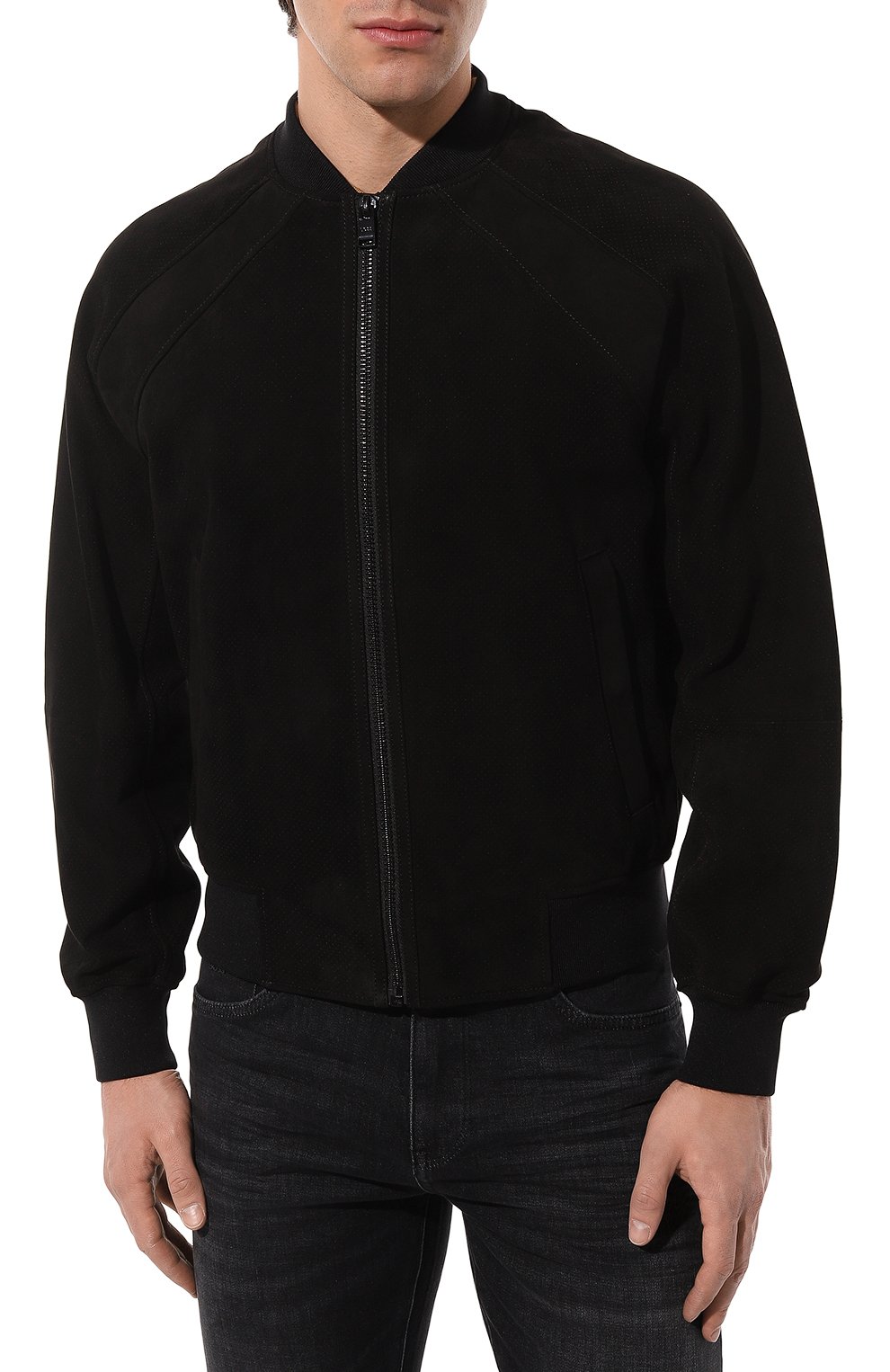 Замшевый бомбер BOSS, арт. 50485069, фото 3