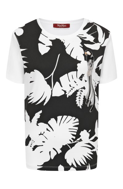 Хлопковая футболка MAX MARA STUDIO, арт. W0N, фото 1