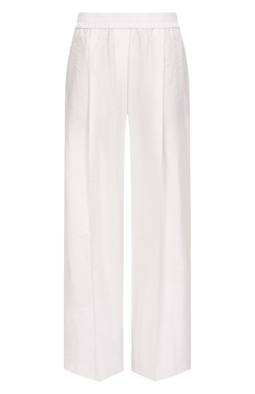 Хлопковые брюки Brunello Cucinelli ML140P8721 Белый ML140P8721