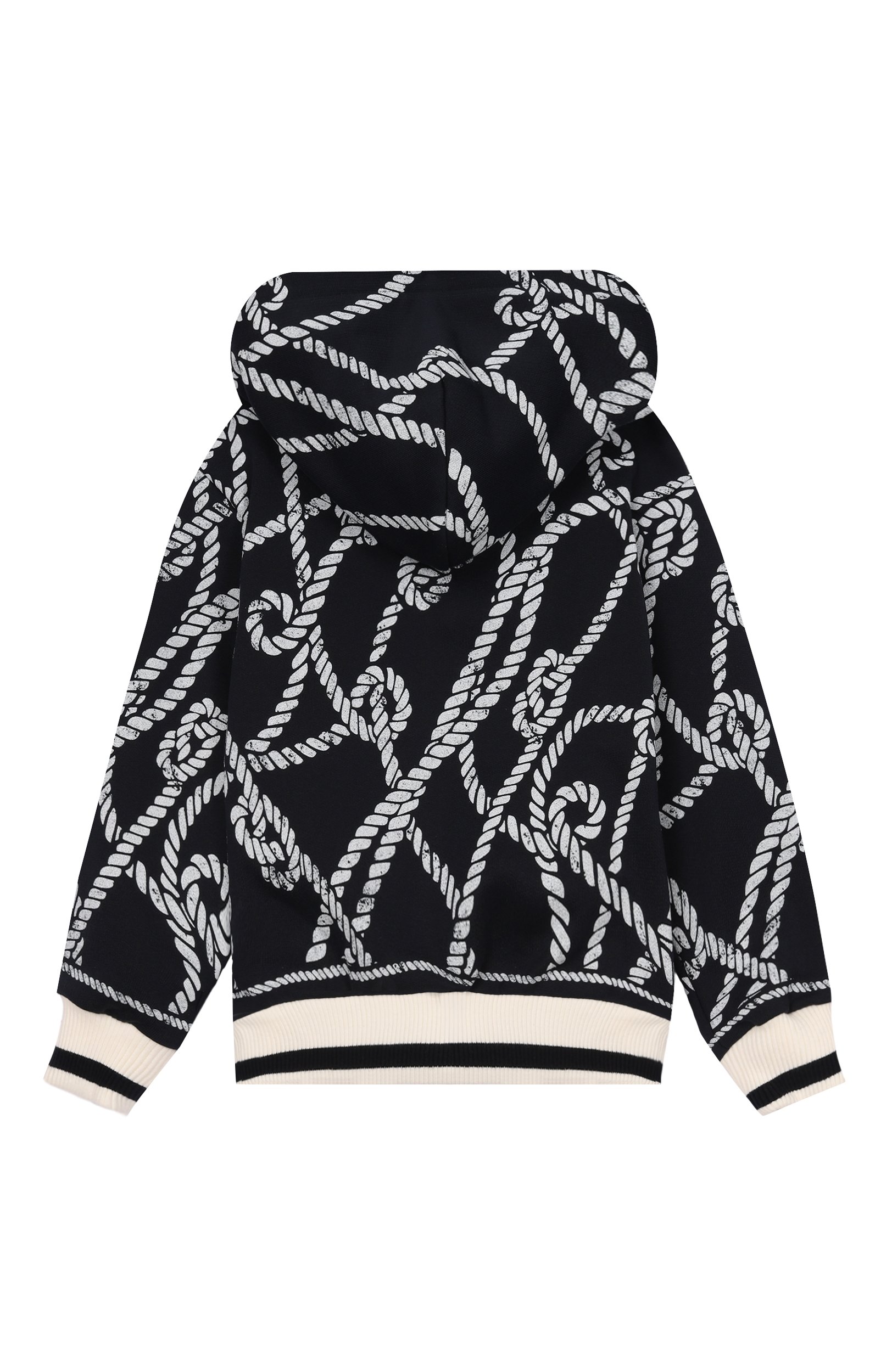 Хлопковая толстовка DOLCE & GABBANA темно-синего цвета по цене 53850 руб., арт. L4JW0A/II7L0, фото 2 Хлопковая толстовка DOLCE & GABBANA, арт. L4JW0A/II7L0, фото 2