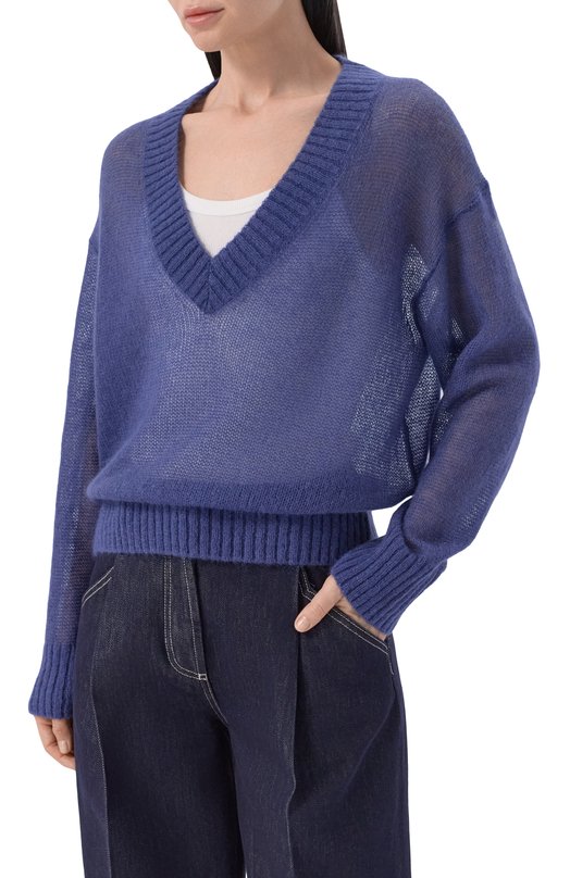 Свитер Brunello Cucinelli M2I776852 Синий  M2I776852 Фото 3