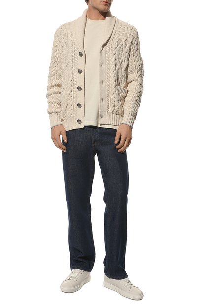 Хлопковый кардиган BRUNELLO CUCINELLI светло-бежевого цвета по цене 192500 руб., арт. 221M79502206, фото 2 Хлопковый кардиган BRUNELLO CUCINELLI, арт. 221M79502206, фото 2