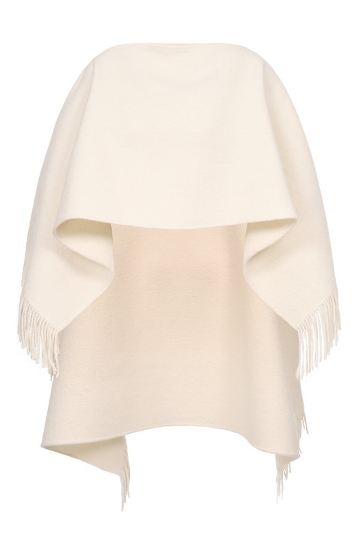 Шерстяное пончо TOTEME 254-WSC0132-FB0471 Кремовый 254-WSC0132-FB0471
