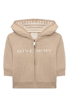 Детский комплект из толстовки и брюк GIVENCHY светло-бежевого цвета, арт. H30567 | Фото 3 (Материал сплава: Проставлено; Материал внешний: Хлопок; Нос: Не проставлено; Случай: Повседневный; Ростовка одежда: 9 мес | 74 см, 12 мес | 80 см, 0 - 3 мес | 50 - 60 см, 6 мес | 68 см)