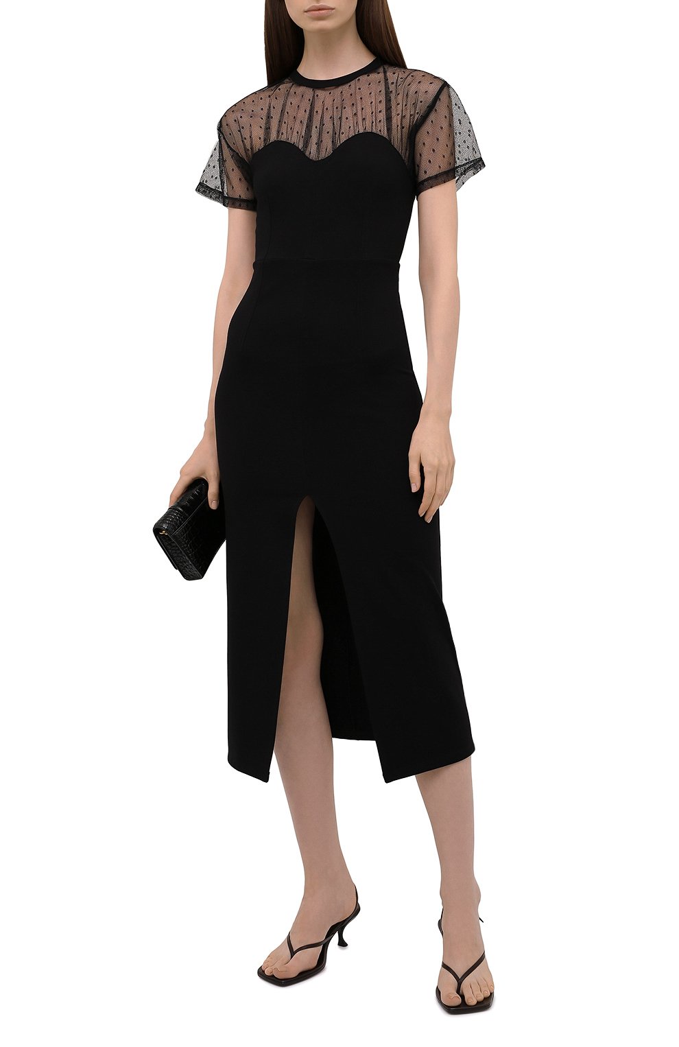 Платье REDVALENTINO черного цвета по цене 55150 руб., арт. WR0MJ07X/681, фото 2 Платье REDVALENTINO, арт. WR0MJ07X/681, фото 2
