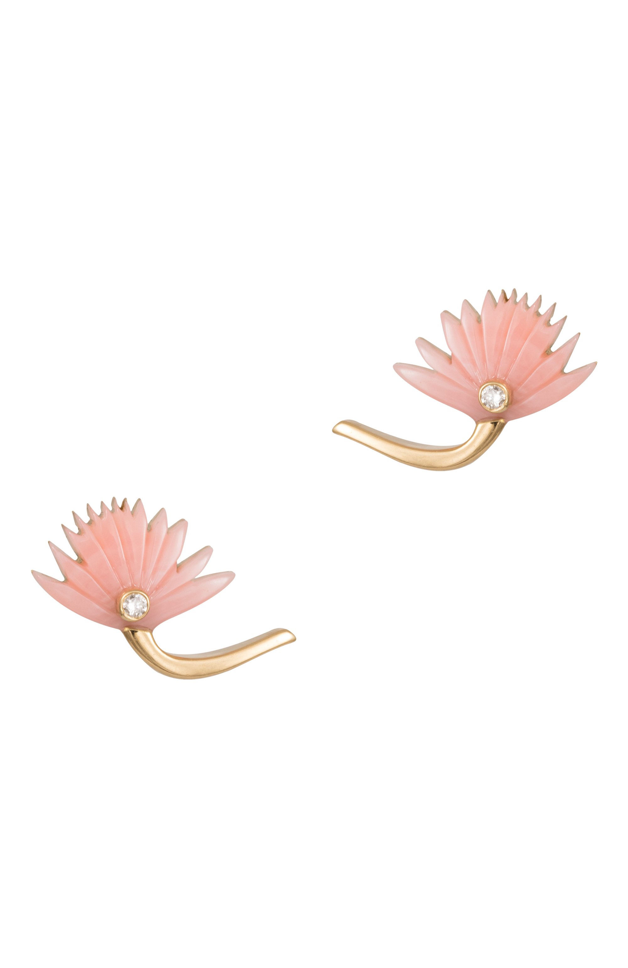 Серьги L'ATELIER NAWBAR бесцветного цвета по цене 82800 руб., арт. E99PC, фото 1 Серьги L'ATELIER NAWBAR, арт. E99PC, фото 1