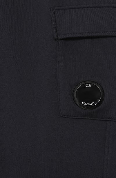 Хлопковые джоггеры C.P. COMPANY темно-синего цвета по цене 17950 руб., арт. CPP002/LCA69, фото 3 Хлопковые джоггеры C.P. COMPANY, арт. CPP002/LCA69, фото 3