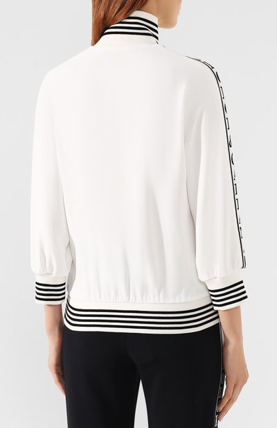 Кардиган из вискозы DOLCE & GABBANA белого цвета по цене 113000 руб., арт. F9C55Z/G7TLG, фото 4 Кардиган из вискозы DOLCE & GABBANA, арт. F9C55Z/G7TLG, фото 4
