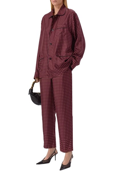Женская шелковая рубашка SAINT LAURENT, арт. 870143/Y6K08