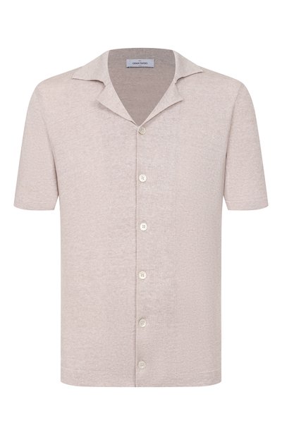 Мужская рубашка изо льна и хлопка GRAN SASSO, арт. 57184/18637