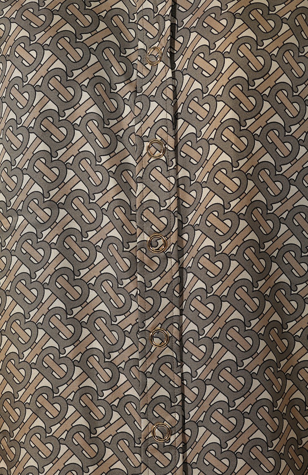 Шелковая рубашка BURBERRY хаки цвета по цене 132000 руб., арт. 8016078, фото 5 Шелковая рубашка BURBERRY, арт. 8016078, фото 5